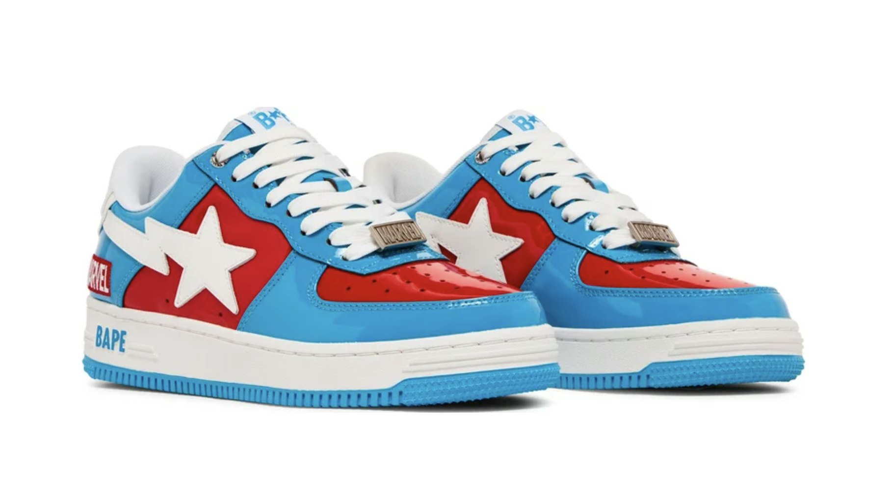Marvel x BAPE Bapesta Low "Captain America"