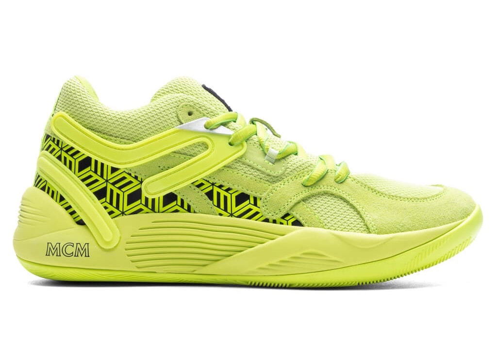MCM x PUMA TRC Blaze Court "Acid Lime"