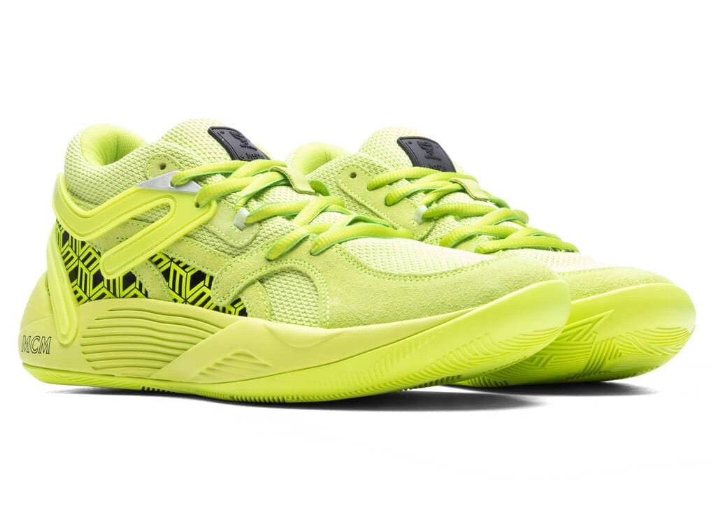 MCM x PUMA TRC Blaze Court "Acid Lime"