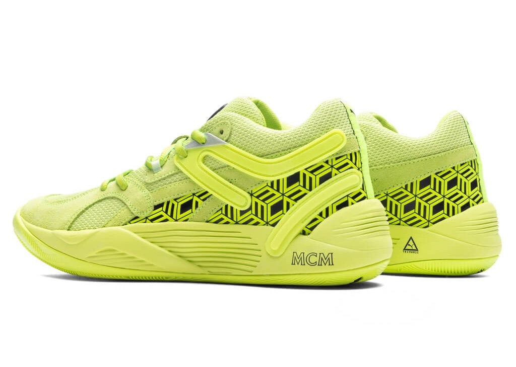 MCM x PUMA TRC Blaze Court "Acid Lime"