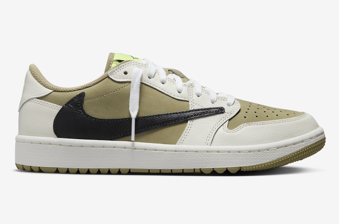 Travis Scott x Air Jordan 1 Low Golf "Olive"