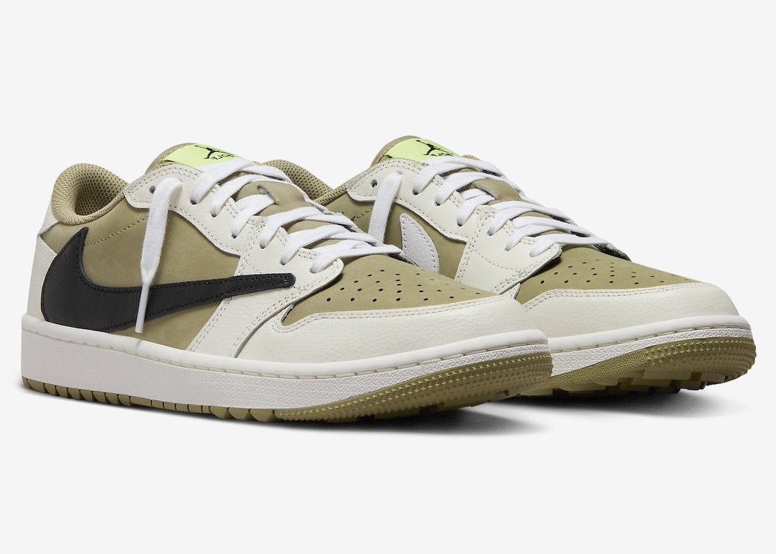 Travis Scott x Air Jordan 1 Low Golf "Olive"