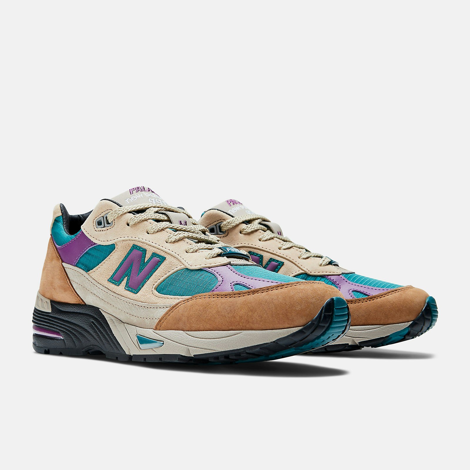 Palace x New Balance 991 "Made in UK" (Leather Purple)