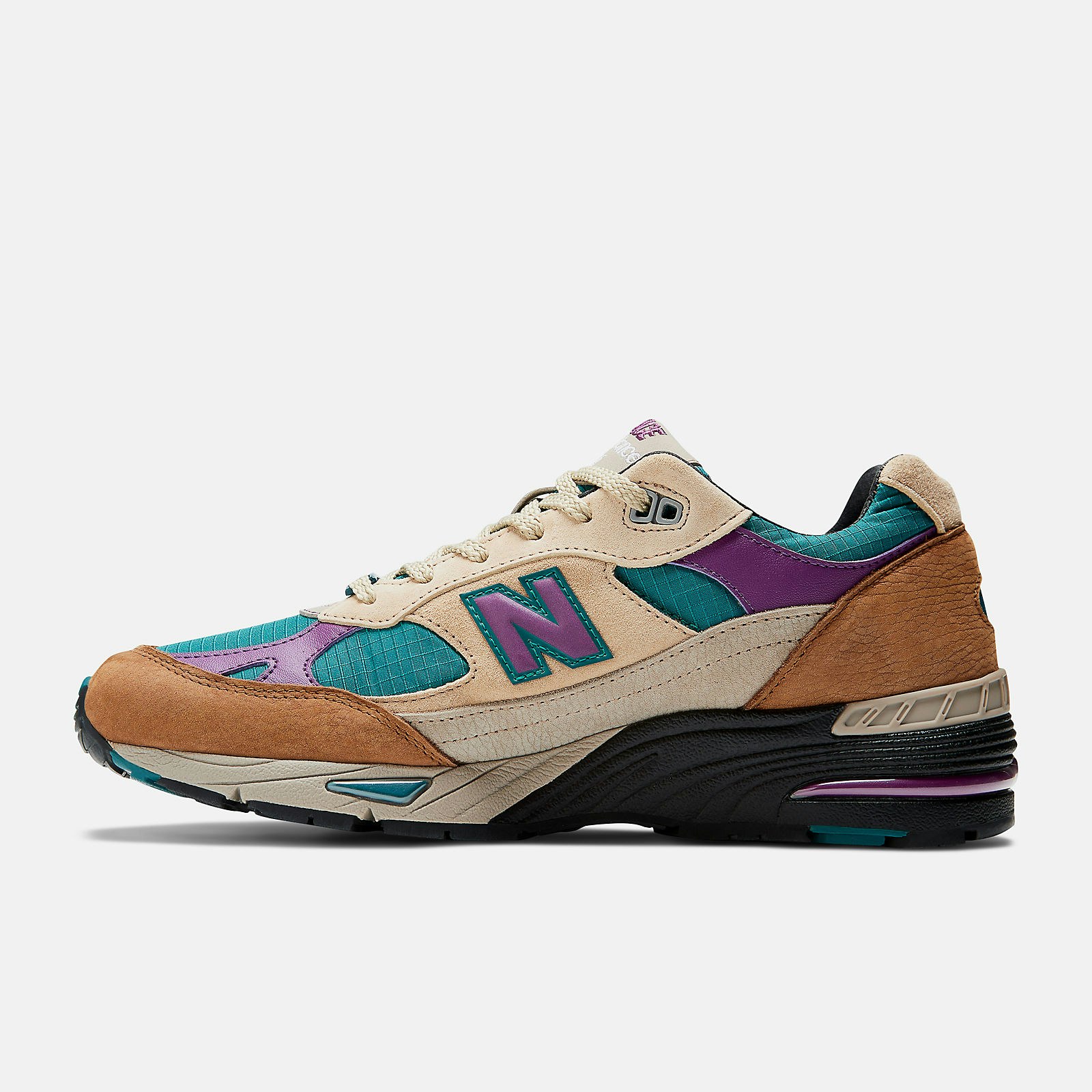 Palace x New Balance 991 "Made in UK" (Leather Purple)