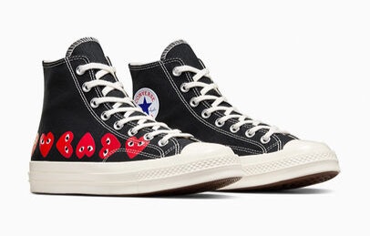 Comme des Garçons x Converse Chuck 70 Hi "Multi Heart" (Black)