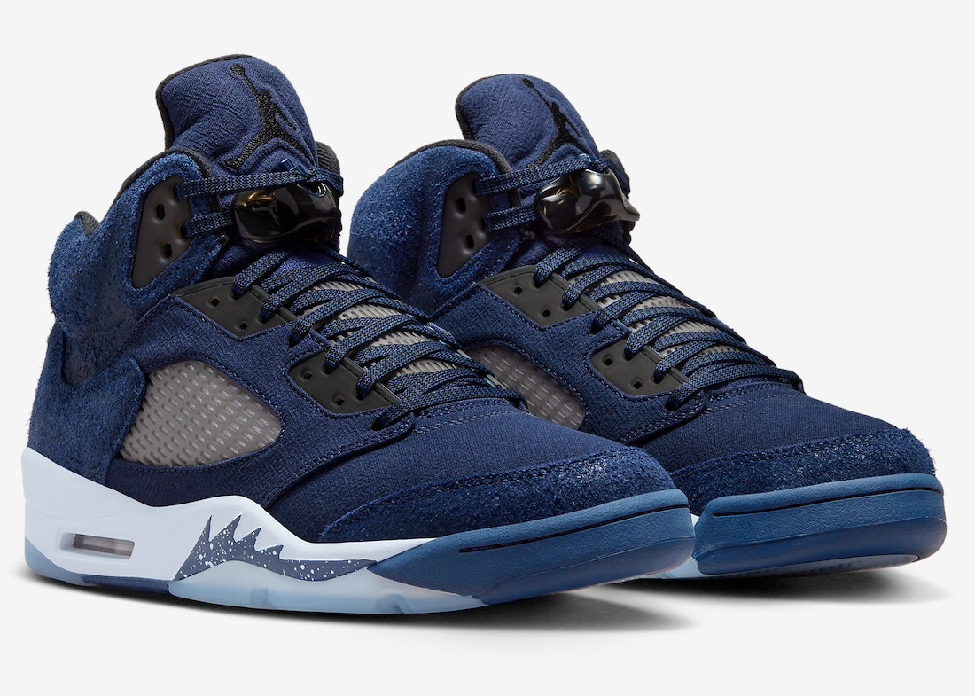 Blue and red jordan 5 deals