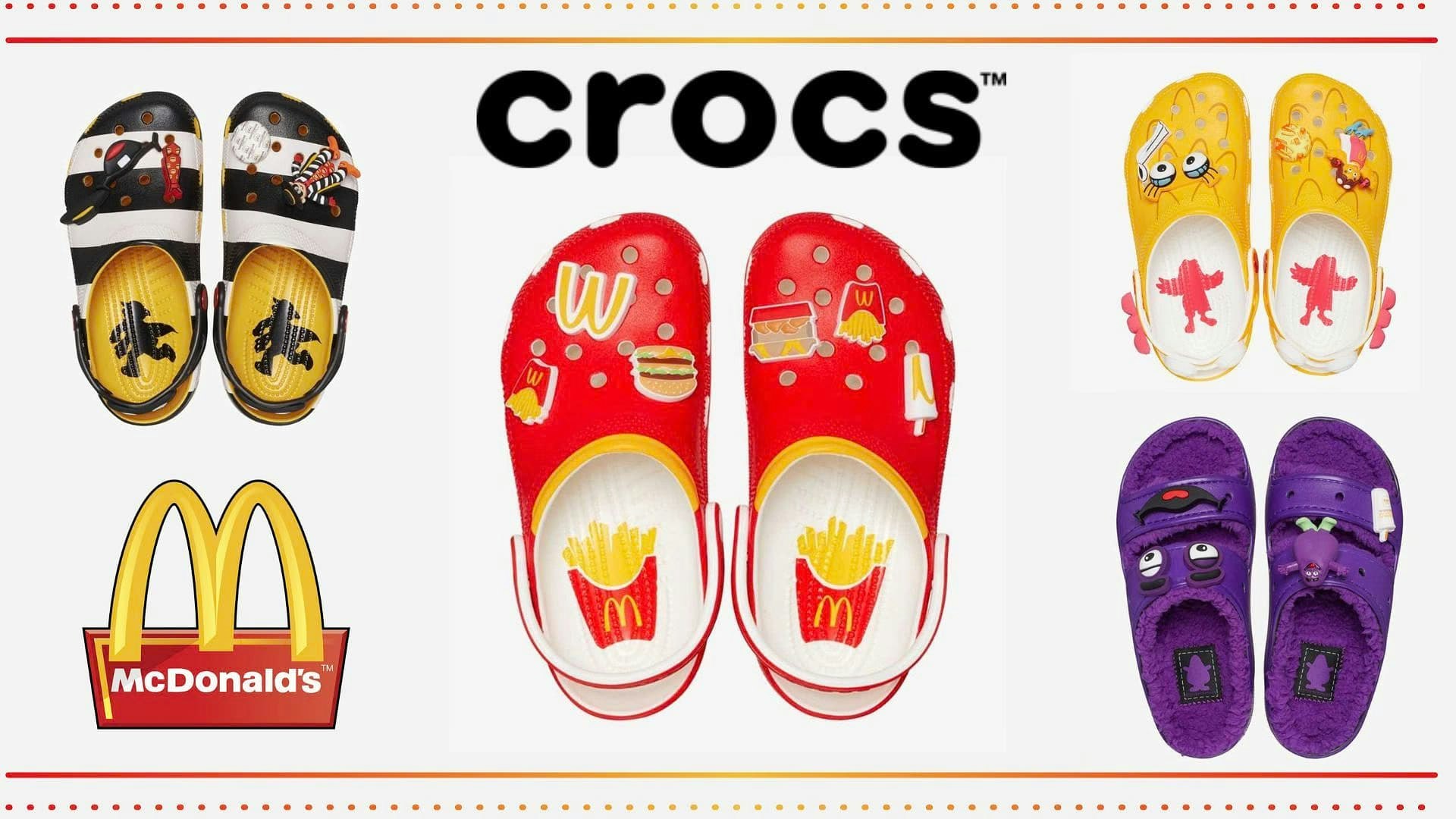 McDonalds x Crocs Kollektion