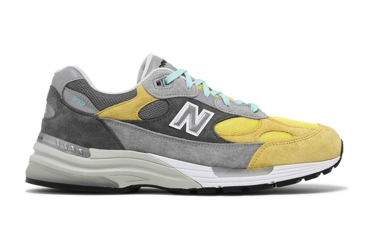 Nice Kicks x Amoeba Music x New Balance 992 "Grey Yellow"