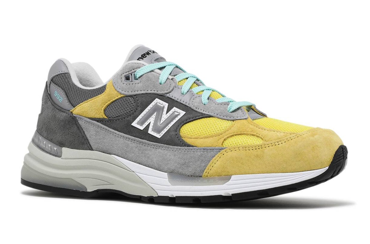 Nice Kicks x Amoeba Music x New Balance 992 "Grey Yellow"