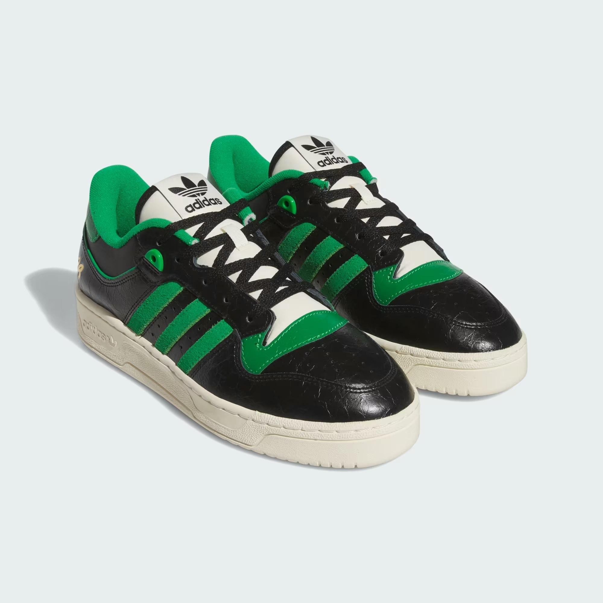 Black green adidas discount