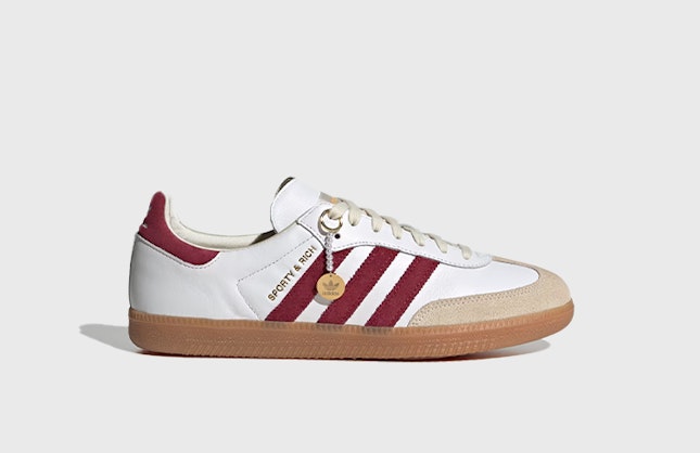 Sporty & Rich x adidas Samba "Collegiate Burgundy"