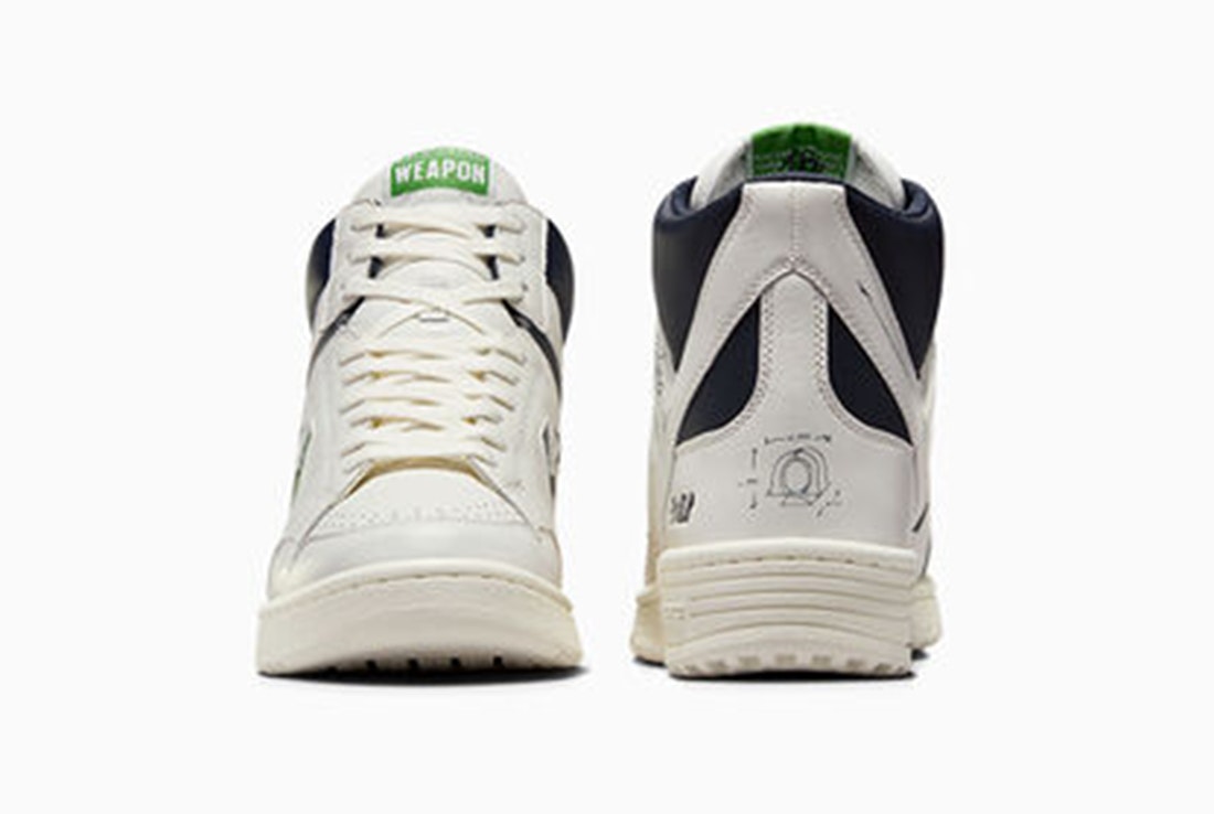 Kasina x Converse Weapon Mid "Vintage White"