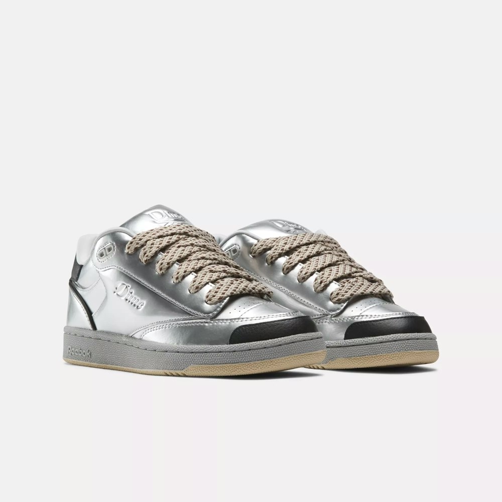 Dime x Reebok Club C Bulc "Silver Metallic"