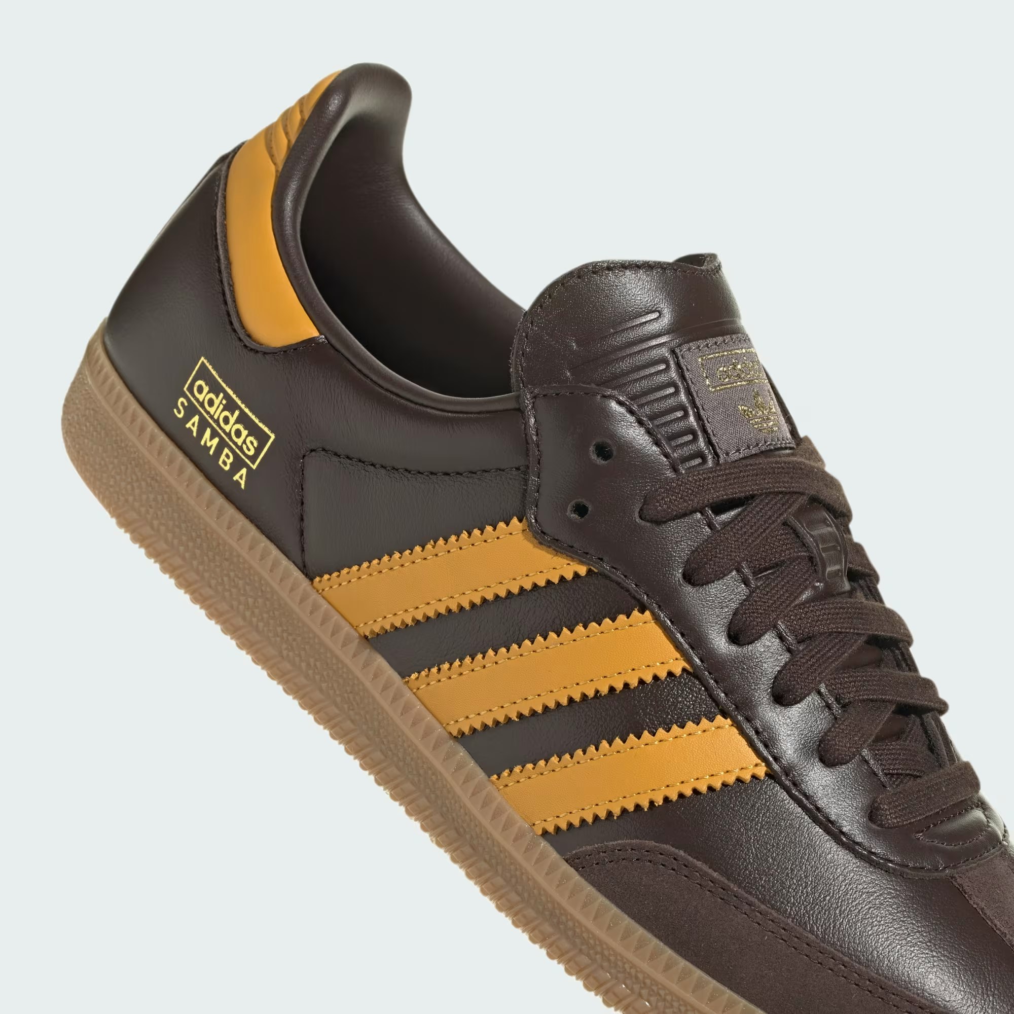 Adidas samba og trainers black/yellow sales