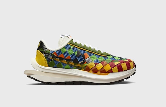 Jean Paul Gaultier x Sacai x Nike VaporWaffle Woven "Green Gusto"
