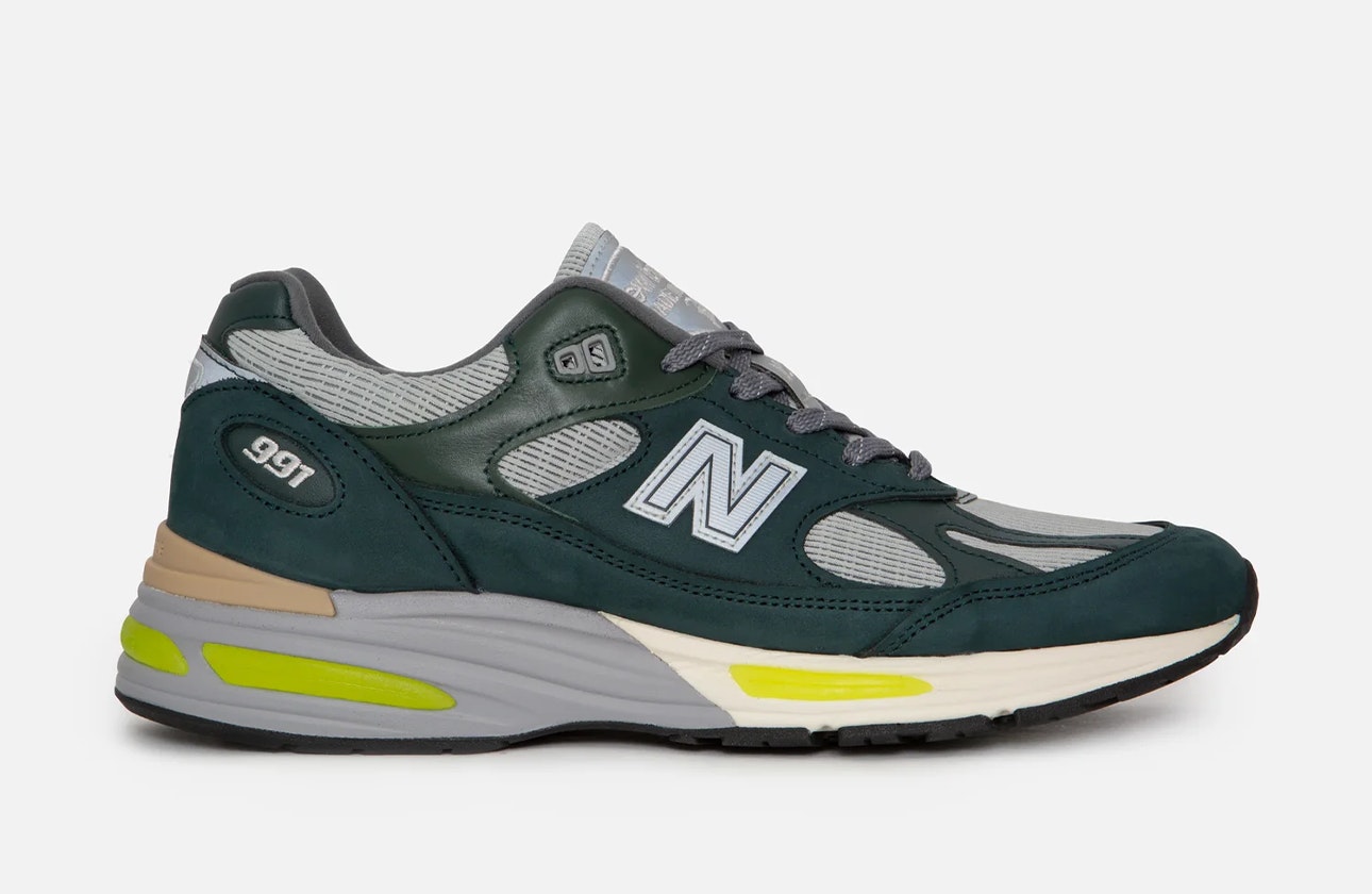Patta x New Balance 991v2 "Made in USA" (Sea Moss)