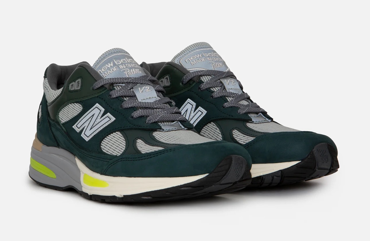 Patta x New Balance 991v2 "Made in USA" (Sea Moss)
