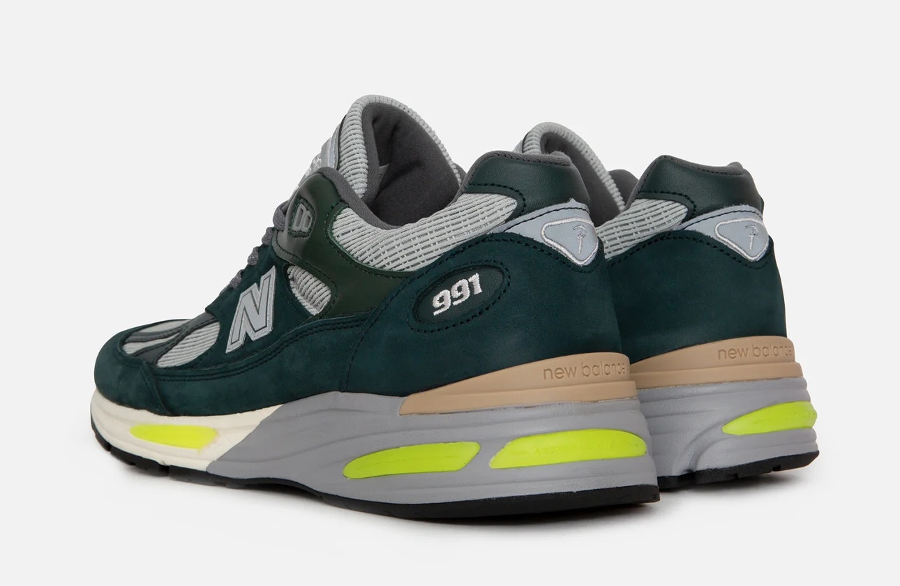 Patta x New Balance 991v2 "Made in USA" (Sea Moss)