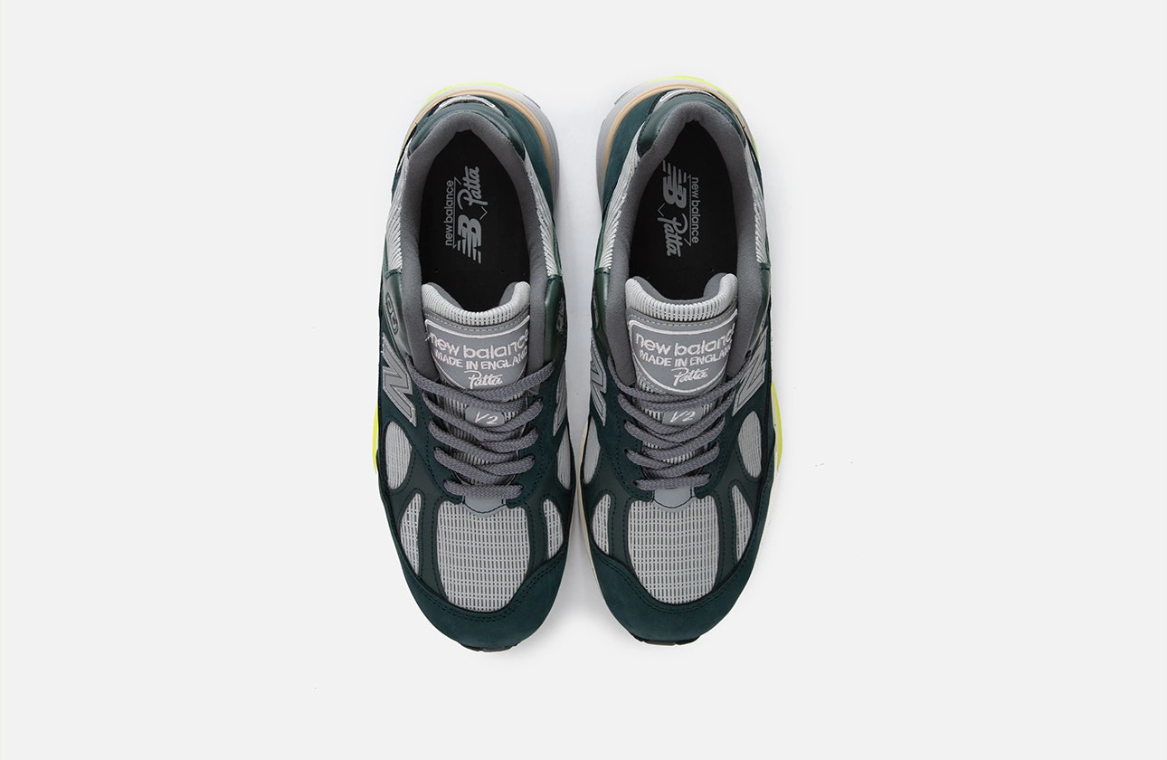 Patta x New Balance 991v2 "Made in USA" (Sea Moss)