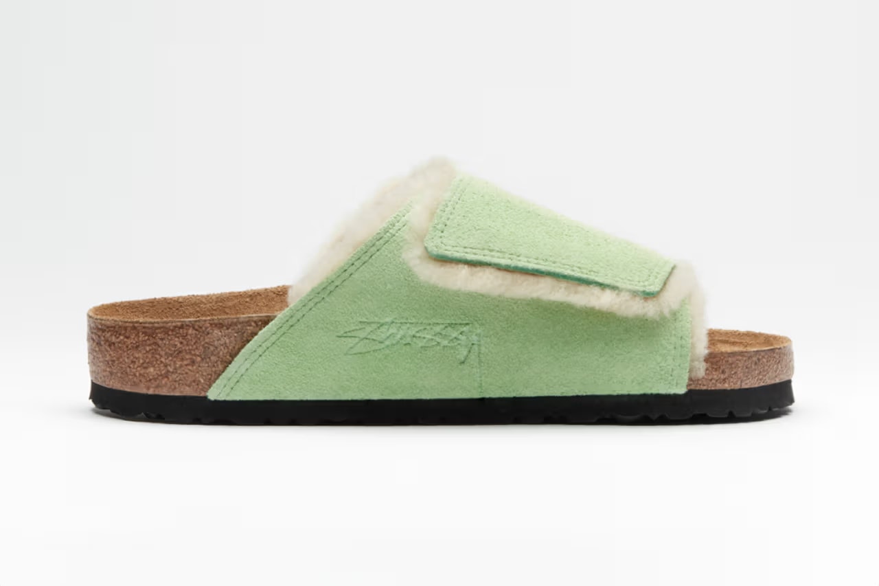 Stüssy x Birkenstock Cozy Solana Sandal "Washed Green"