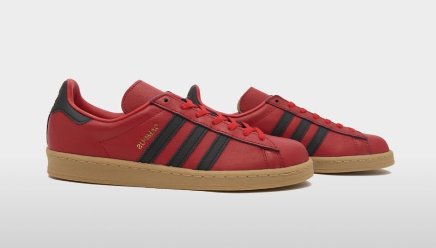 size? x adidas Campus 80s "City Flip" (Red)