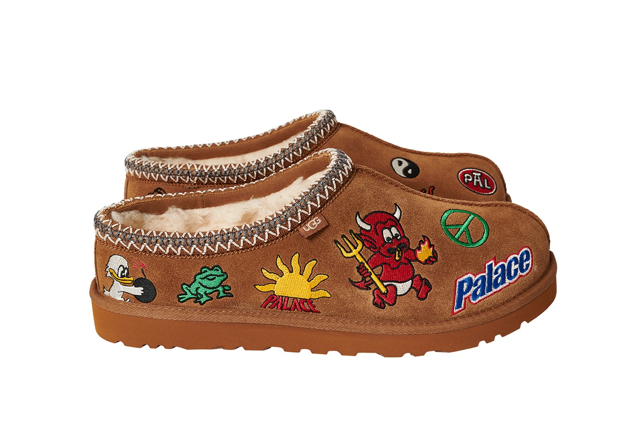 Palace x UGG Tasman Slipper "Patched Out" (Chestnut)