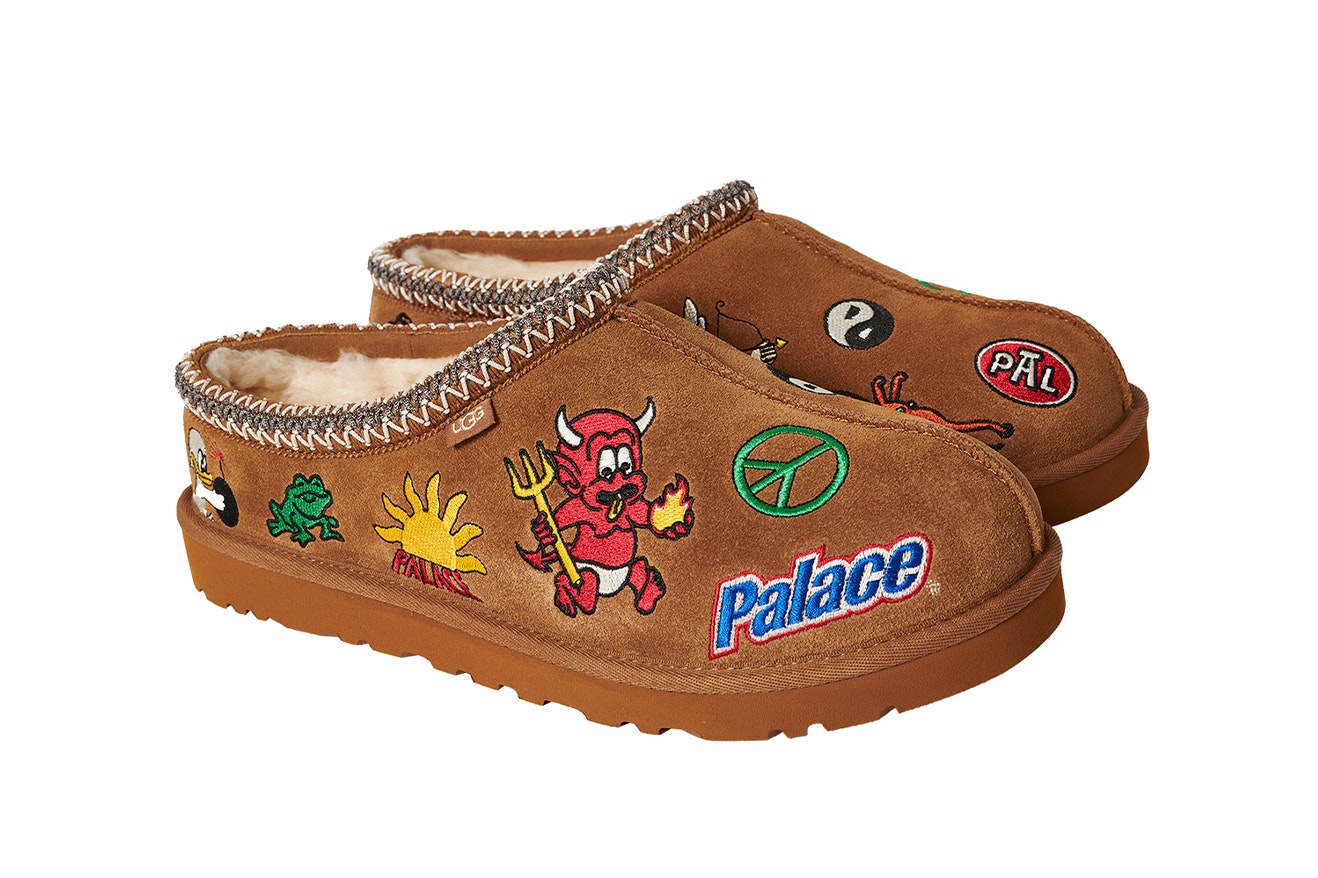 Palace x UGG Tasman Slipper "Patched Out" (Chestnut)