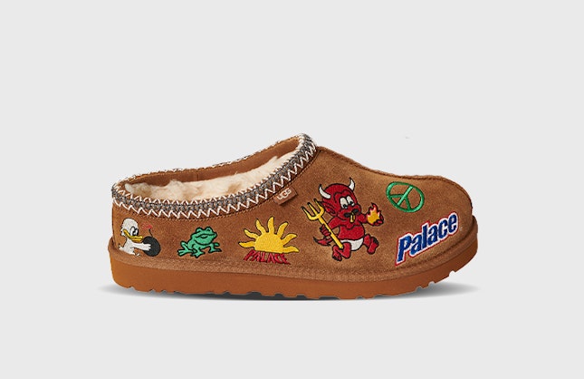 Palace x UGG Tasman Slipper "Patched Out" (Chestnut)