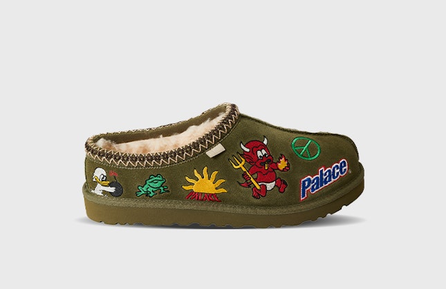 Palace x UGG Tasman Slipper "Patched Out" (Burnt Olive)