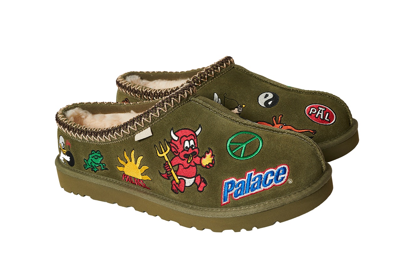 Palace x UGG Tasman Slipper "Patched Out" (Burnt Olive)