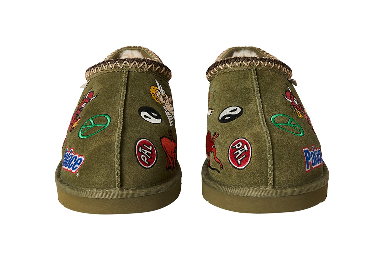 Palace x UGG Tasman Slipper "Patched Out" (Burnt Olive)