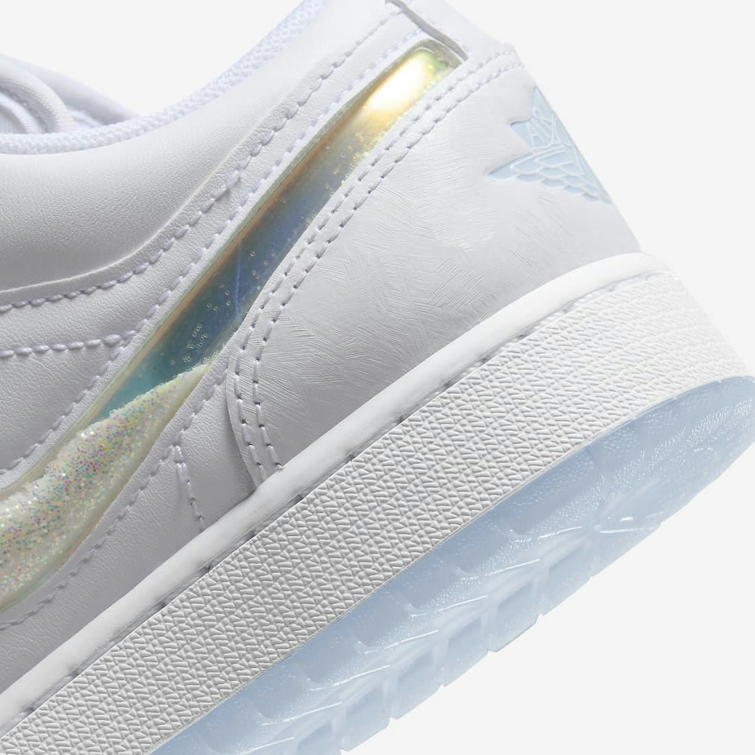 Air Jordan 1 Low GS "Glitter Swoosh"