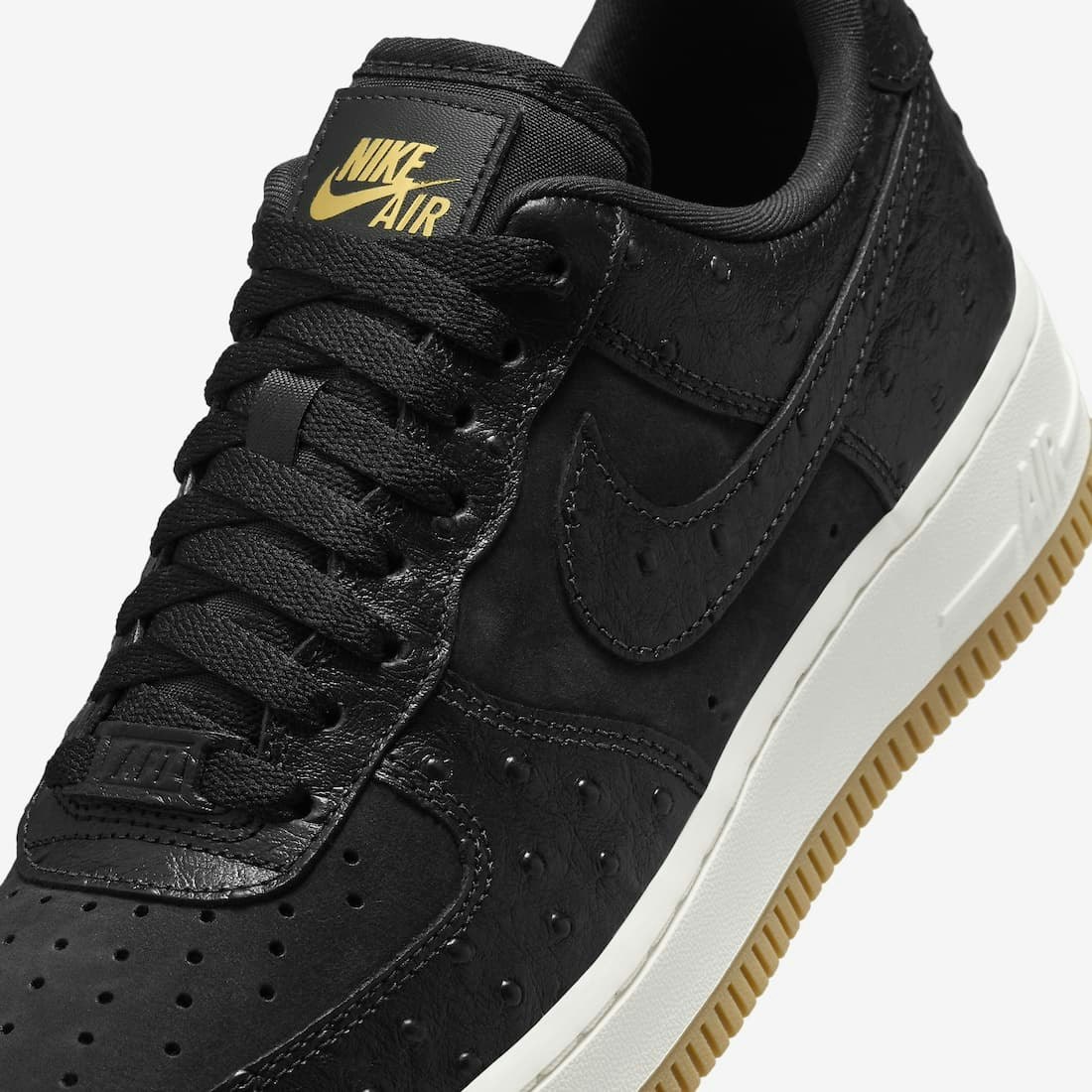 Nike Air Force 1 Low "Black Ostrich"