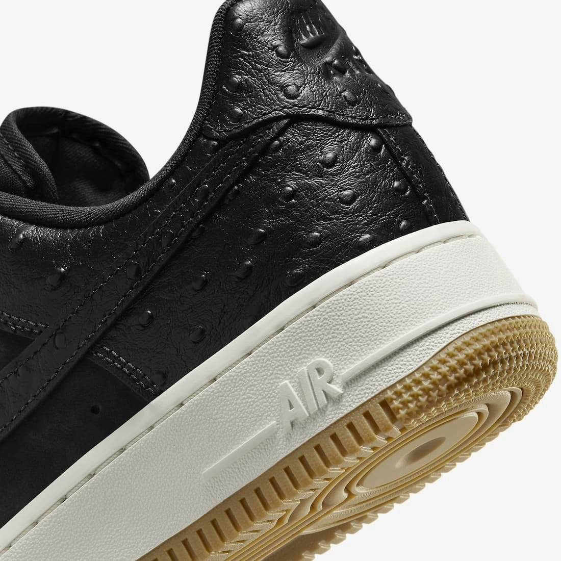 Nike Air Force 1 Low "Black Ostrich"