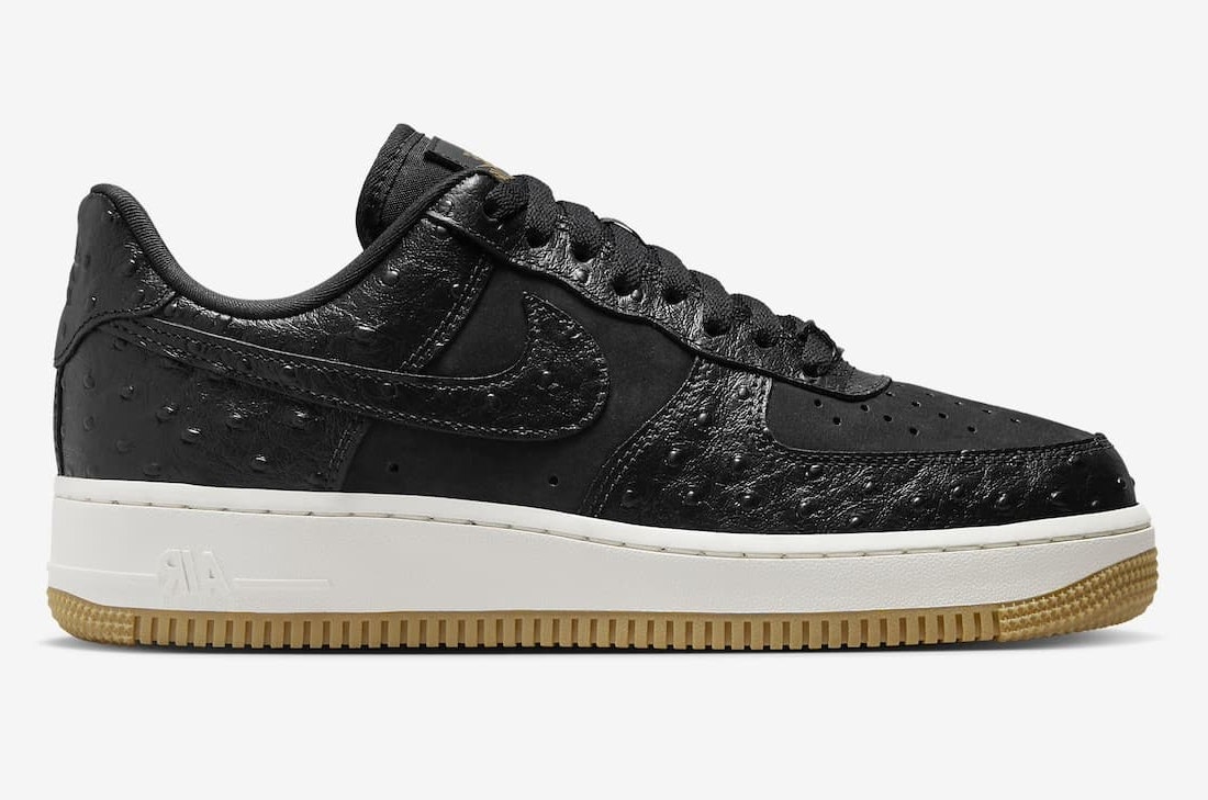 Nike Air Force 1 Low "Black Ostrich"