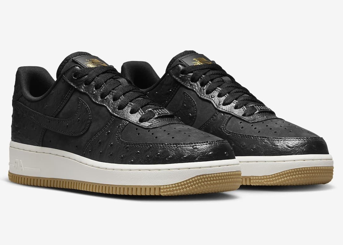Nike Air Force 1 Low "Black Ostrich"