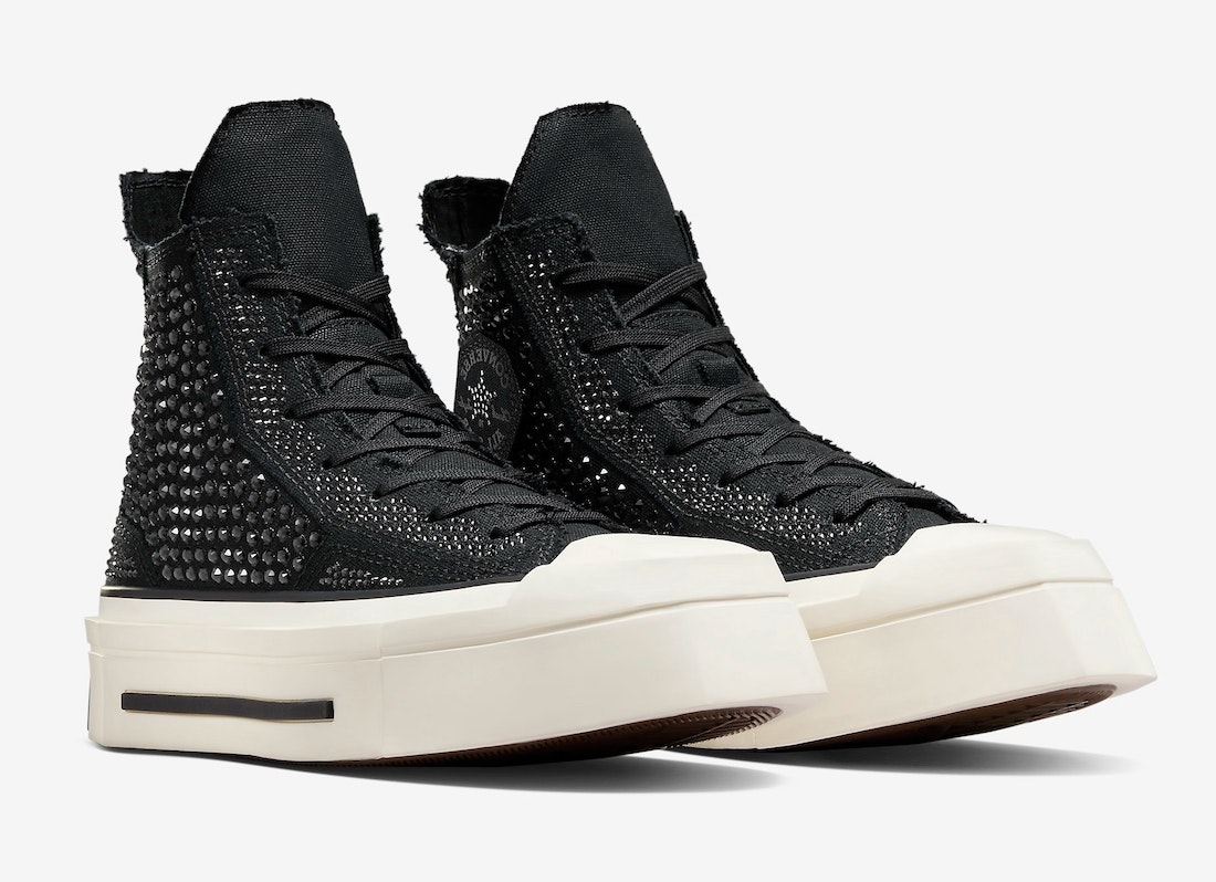Swarovski x Converse Chuck 70 De Luxe Squared "Black Crystal"