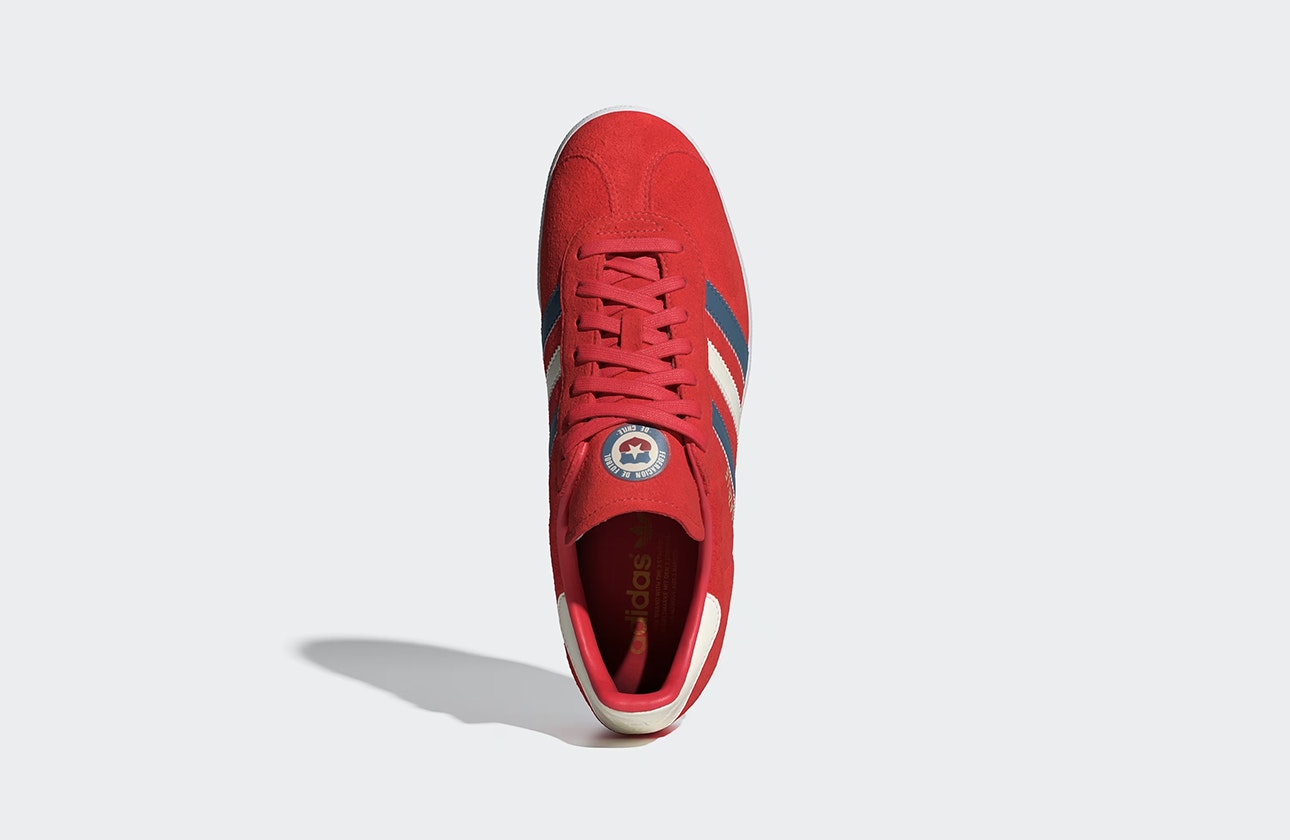 Federación de Fútbol de Chile x adidas Gazelle "Glory Red"