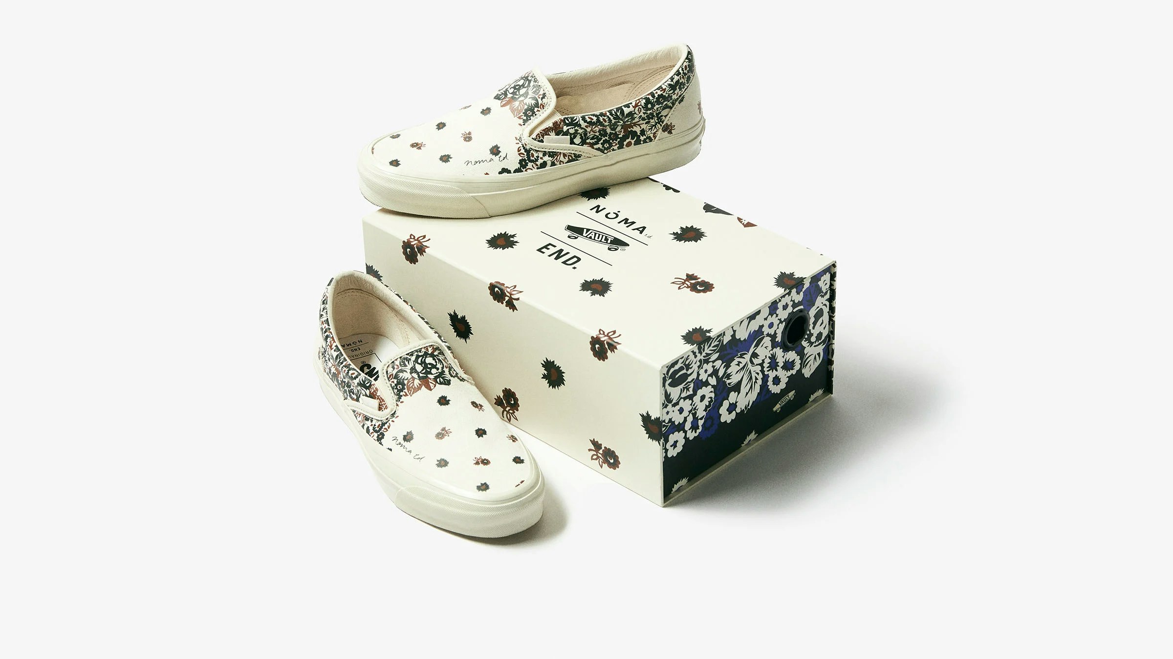 END. x NOMA t.d. x Vans Classic Slip On LX "Antique White"