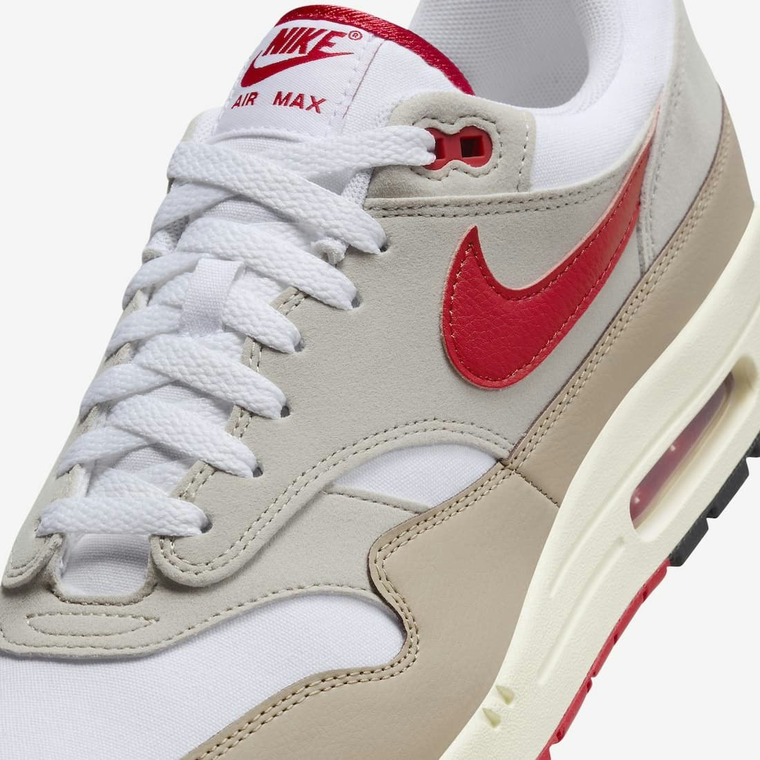 Nike Air Max 1 ’72 "Cream ll University Red"