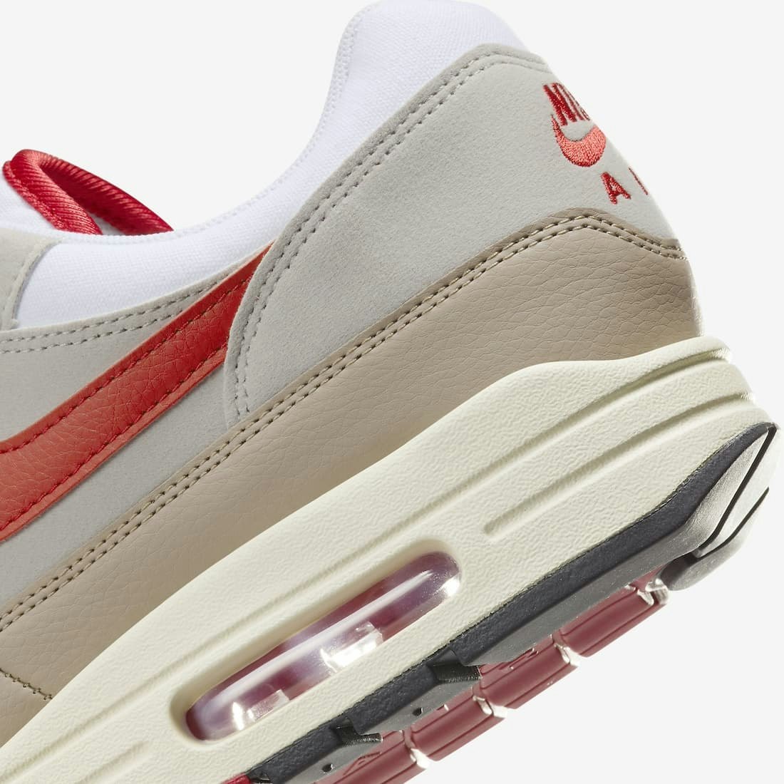 Nike Air Max 1 ’72 "Cream ll University Red"