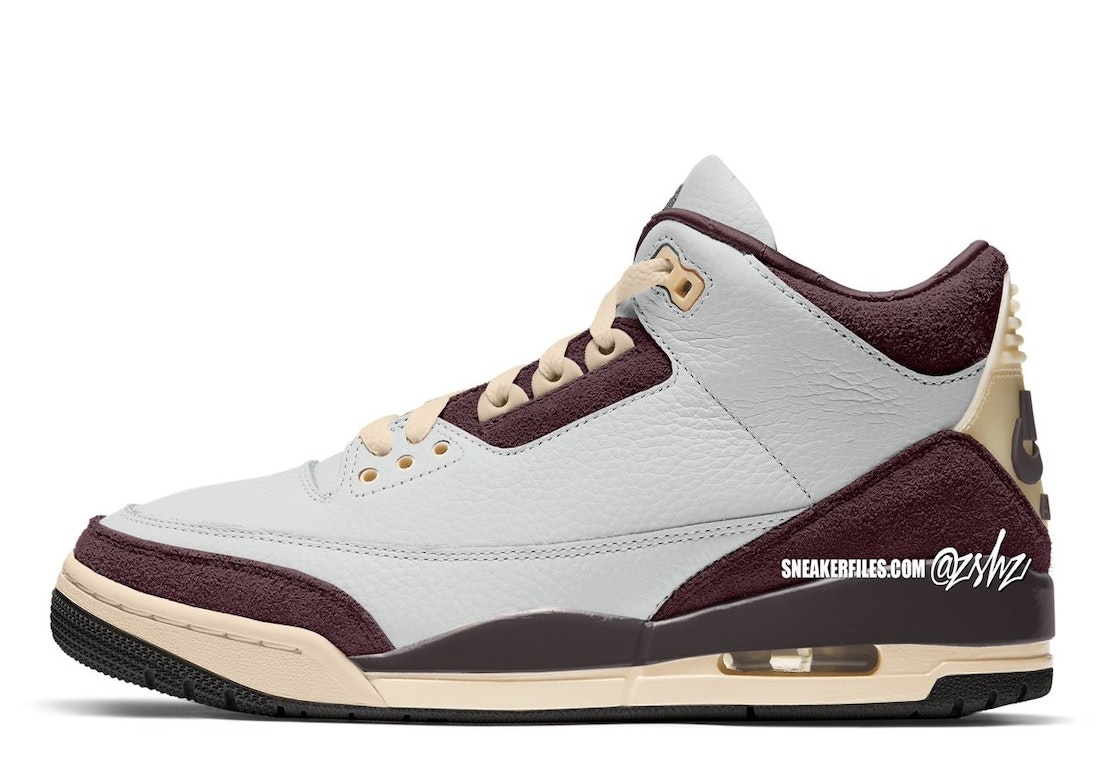 A Ma Maniere x Air Jordan 3 "Burgundy Crush" 