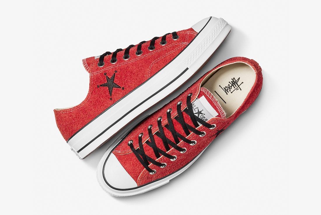 Stussy x Converse Chuck 70 Ox Low "Poppy Red"