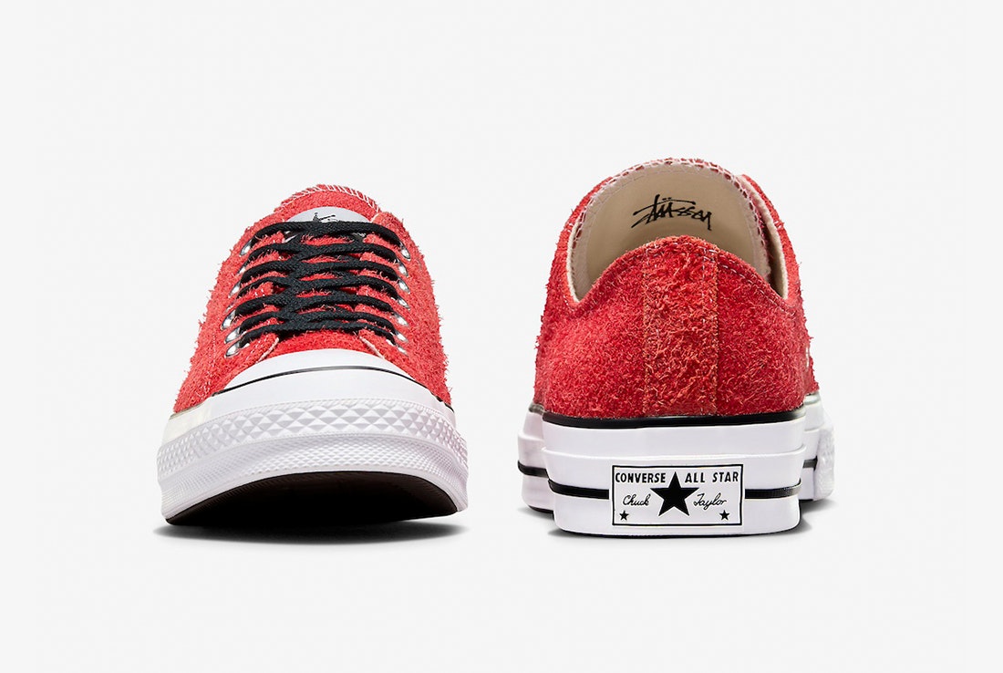 Stussy x Converse Chuck 70 Ox Low "Poppy Red"