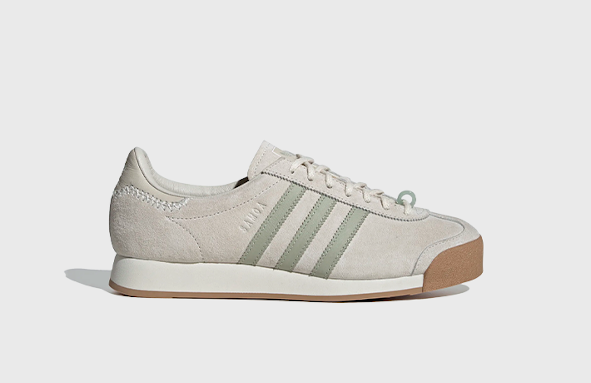 Adidas samoa white green 2025