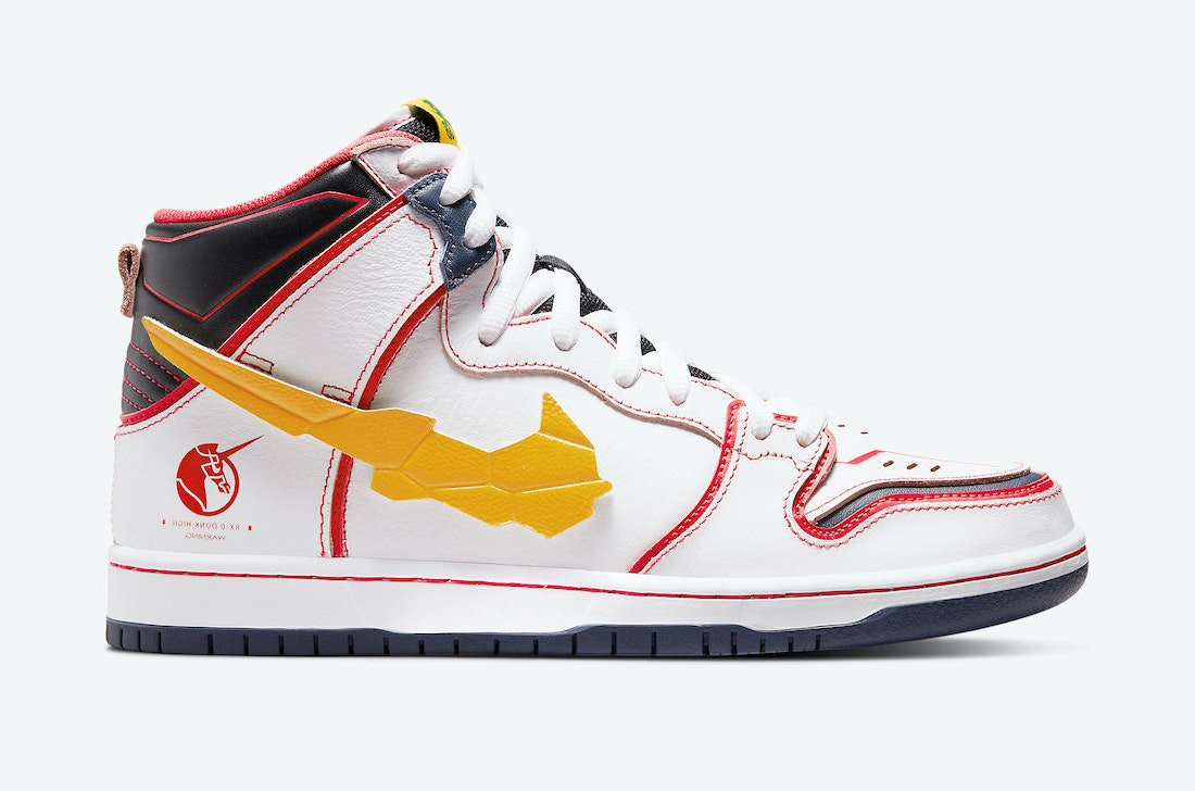 Gundam x Nike SB Dunk High "White Amarillo"