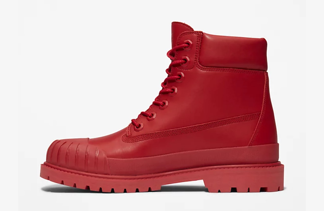Bee Line x Timberland 6" Boot "Rubber Toe" (Red Nubuck)