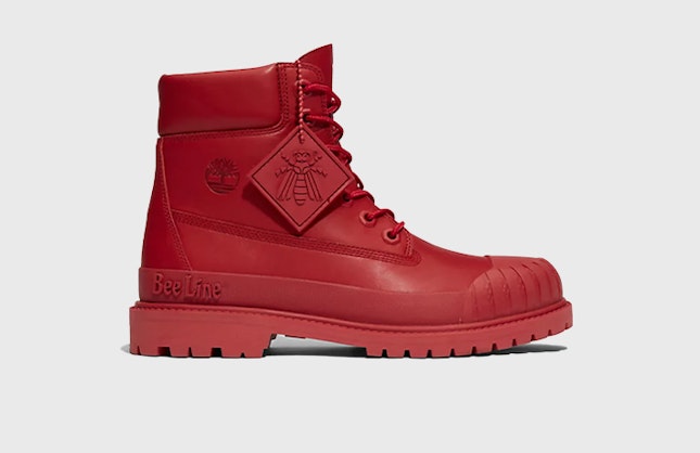 Bee Line x Timberland 6" Boot "Rubber Toe" (Red Nubuck)