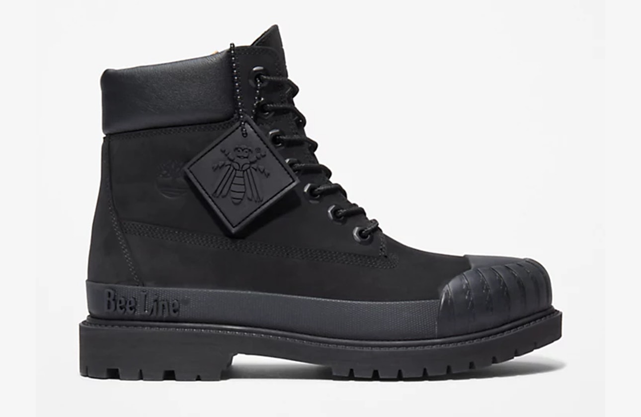 Bee Line x Timberland 6" Boot "Rubber Toe" (Black Nubuck)