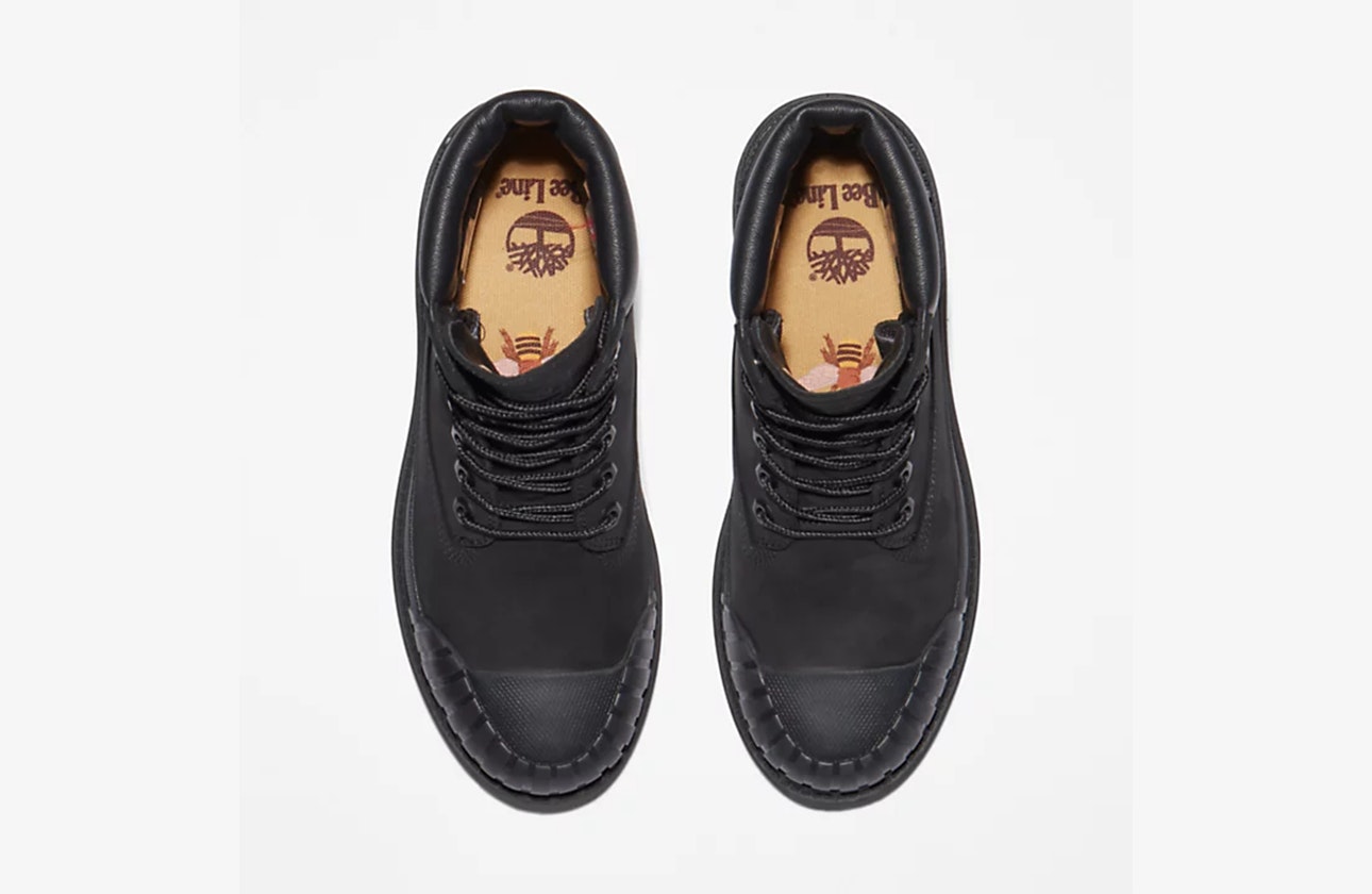 Bee Line x Timberland 6" Boot "Rubber Toe" (Black Nubuck)